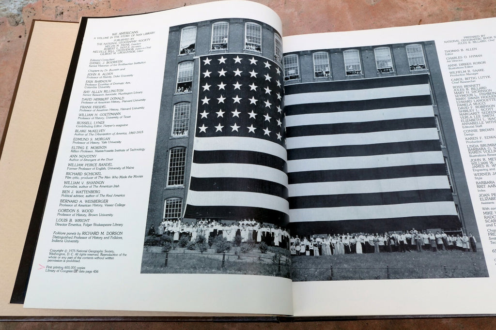 We Americans 1975, Hardcover National Geographic Illustrated Americana decor