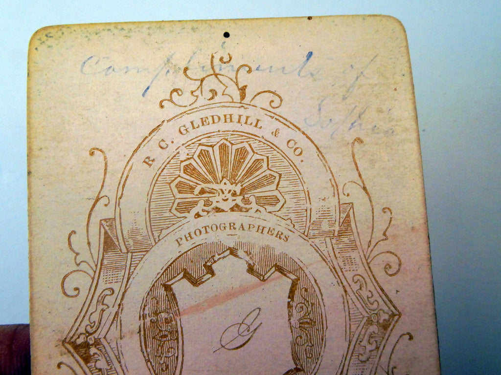 Picture of Lady VINTAGE ANTIQUE Photograph 2.5X4" 1880 by Glenhill Jerseyville