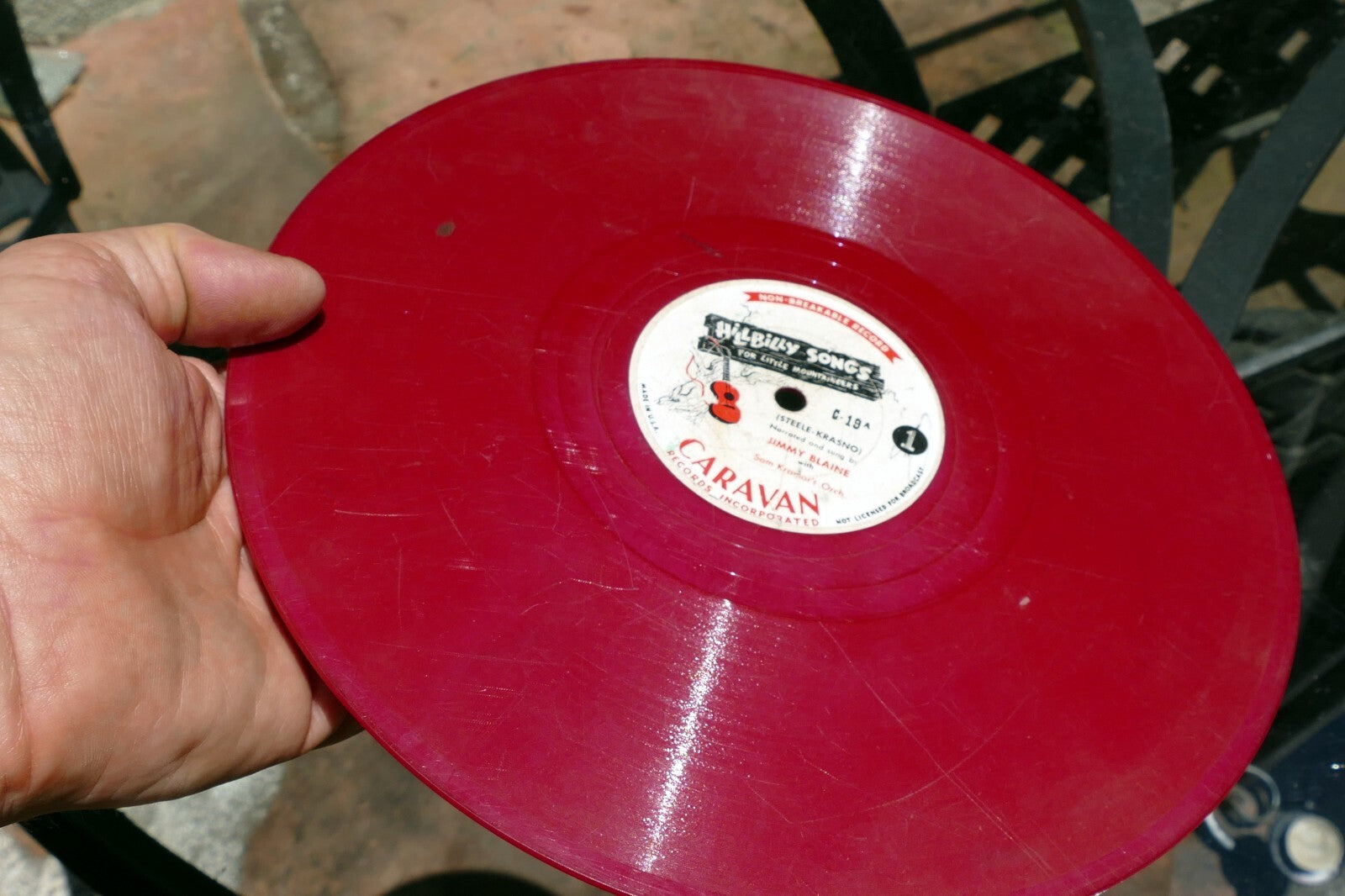 Jimmy Blaine Hillbilly Songs For Little Mountaineers 78 RPM C-19 Jimmy Blain