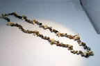 Vintage Cowrie Shell 17" Necklace Hawaiian Lei Jewelry Boho Surfer gray white