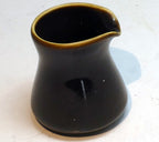 Miniature 4 cm tall brown milk creamer pitcher