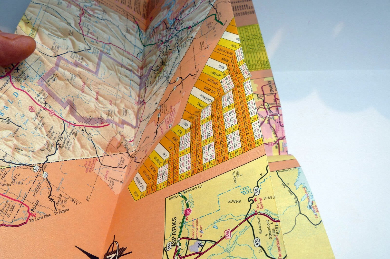 Nevada Reno Las Vegas Lake Tahoe MAP guide