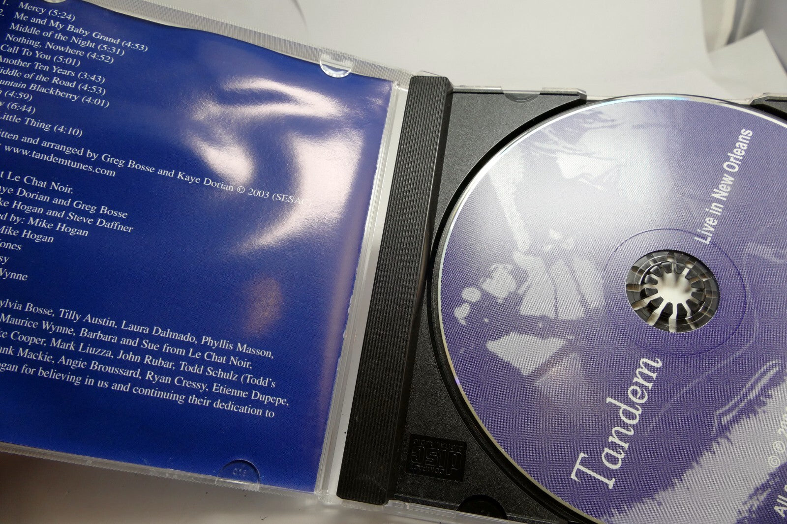 Tandem - Live in New Orleans Music CD TMST-01 2003 seize Tomorrow