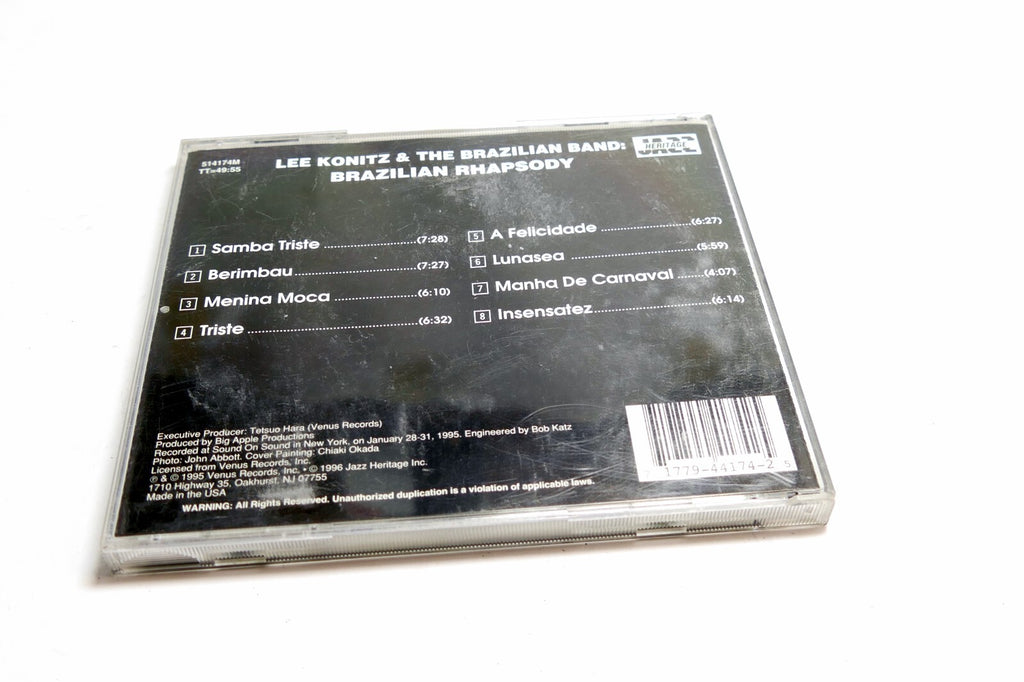 CD Lee Konitz & The Band Brazilian Rhapsody 1997 Venus Records 514174M Good