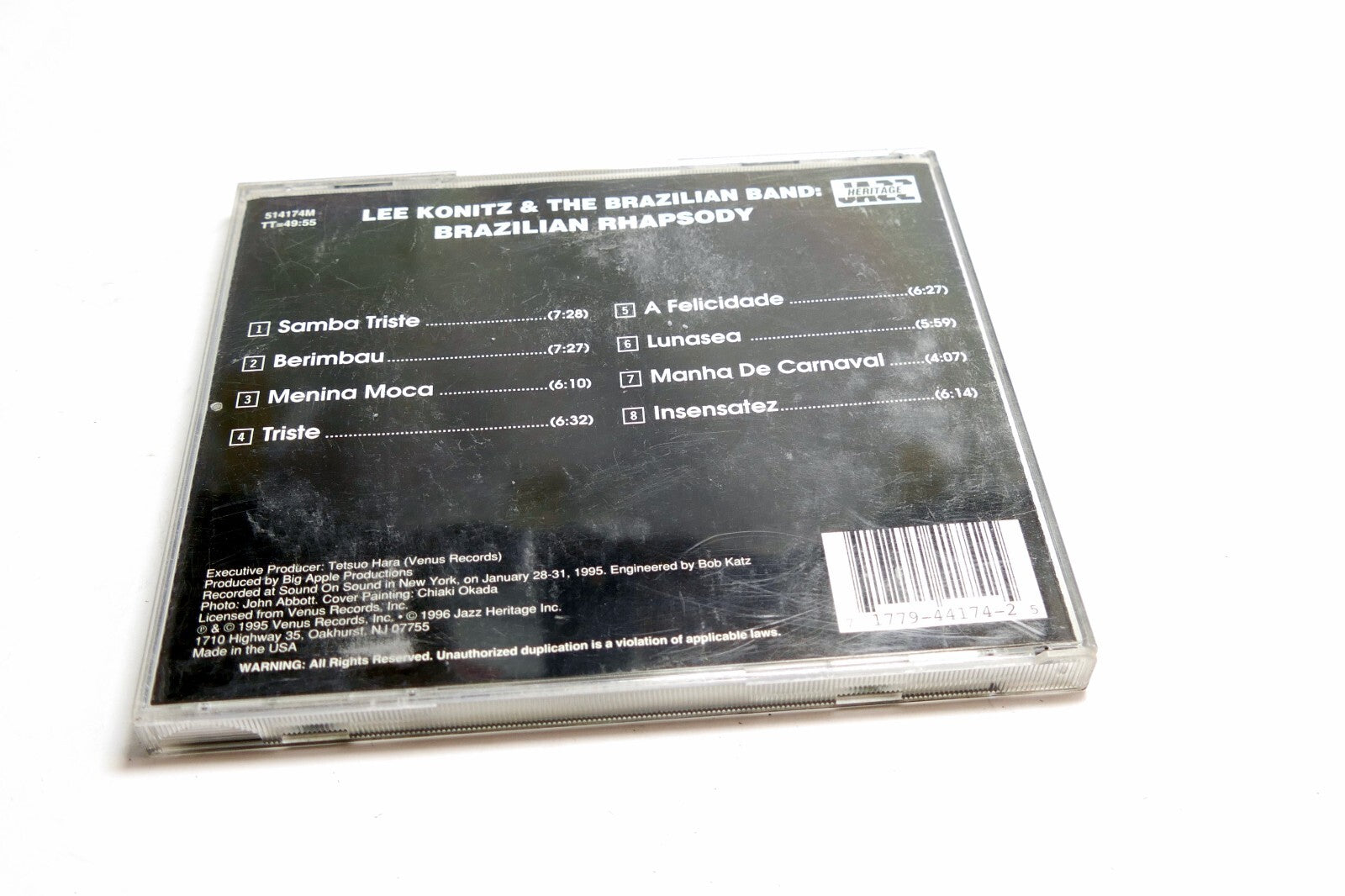 CD Lee Konitz & The Band Brazilian Rhapsody 1997 Venus Records 514174M Good