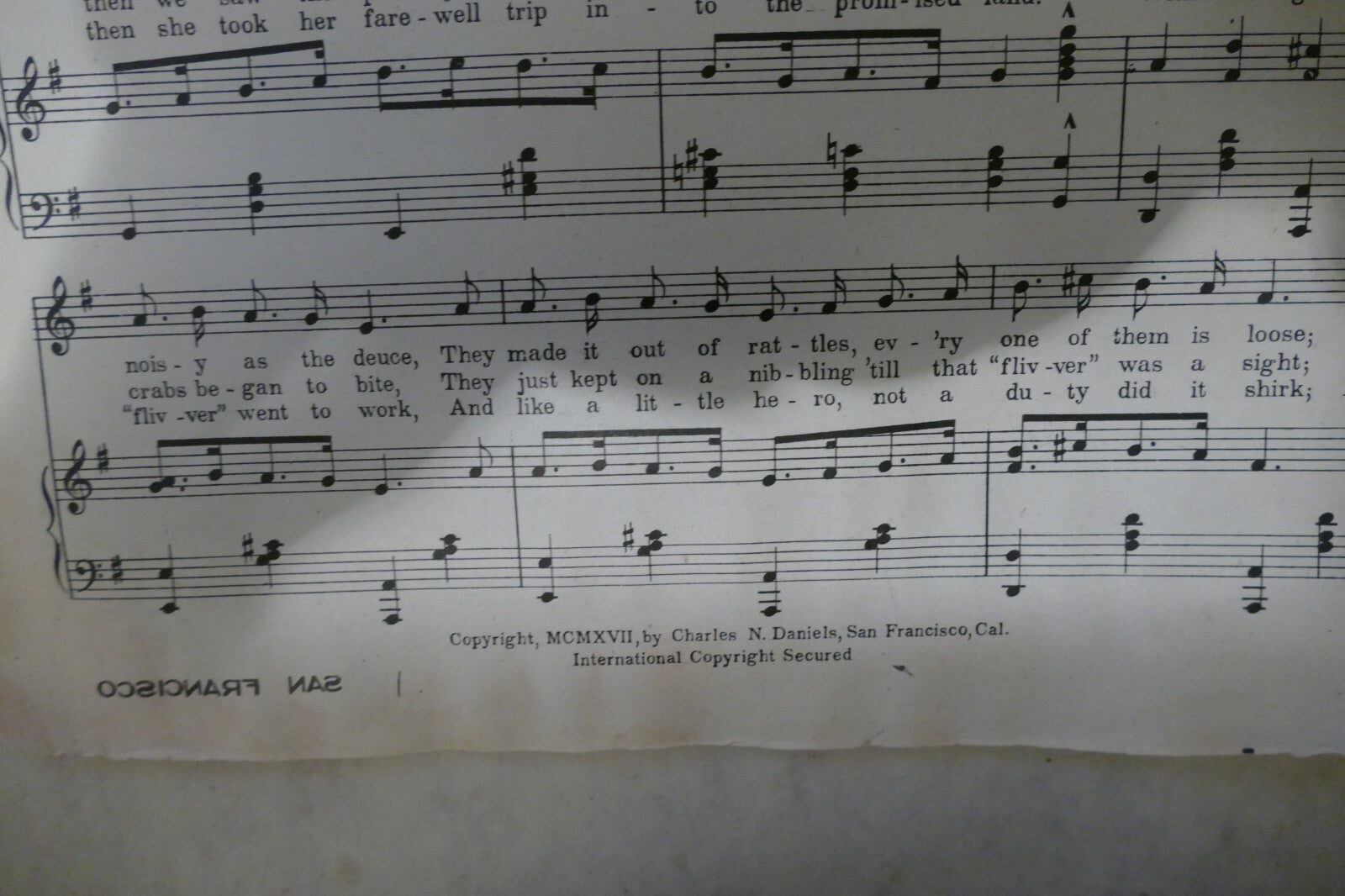 It's A Rambling Flivver, 1917, by Byron Gay, Charles N. Daniels