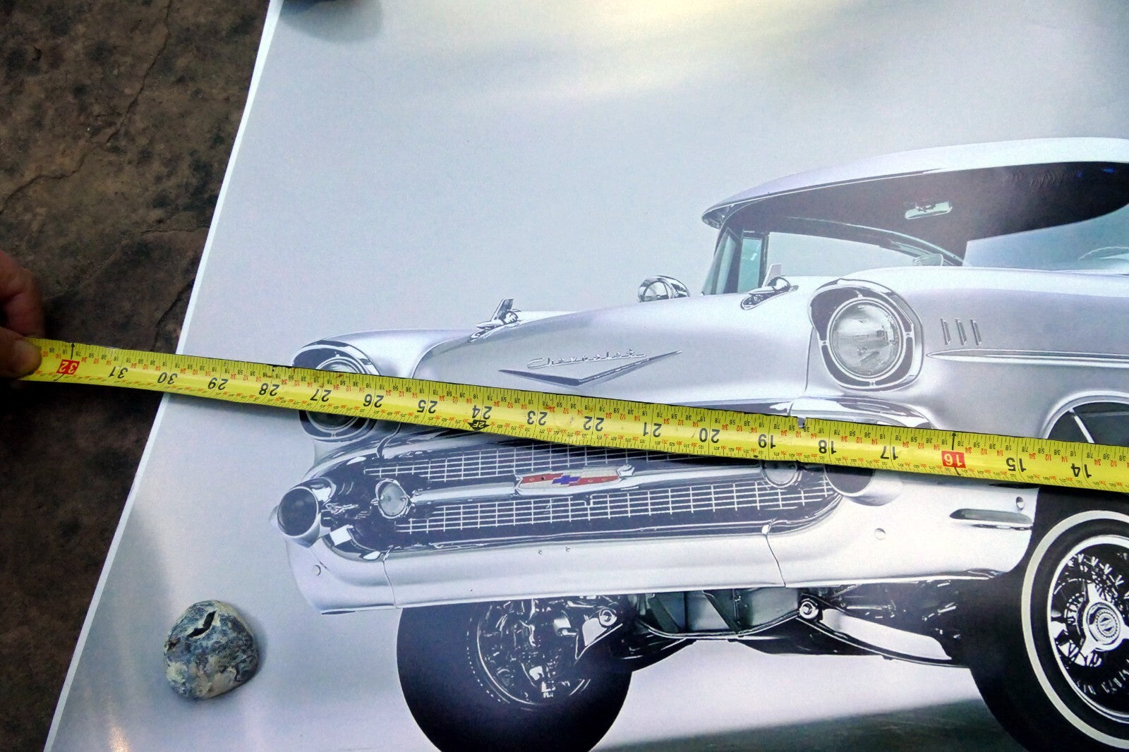 1957 Chevrolet Bel Air Photo Poster Auto Car large 20X30"