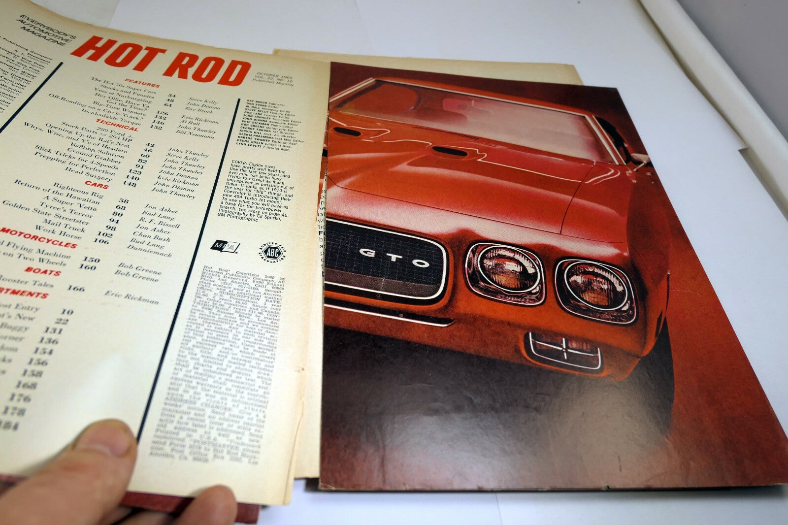 Pontiac GTO 1970  clippings review article Ad Review Car Craft