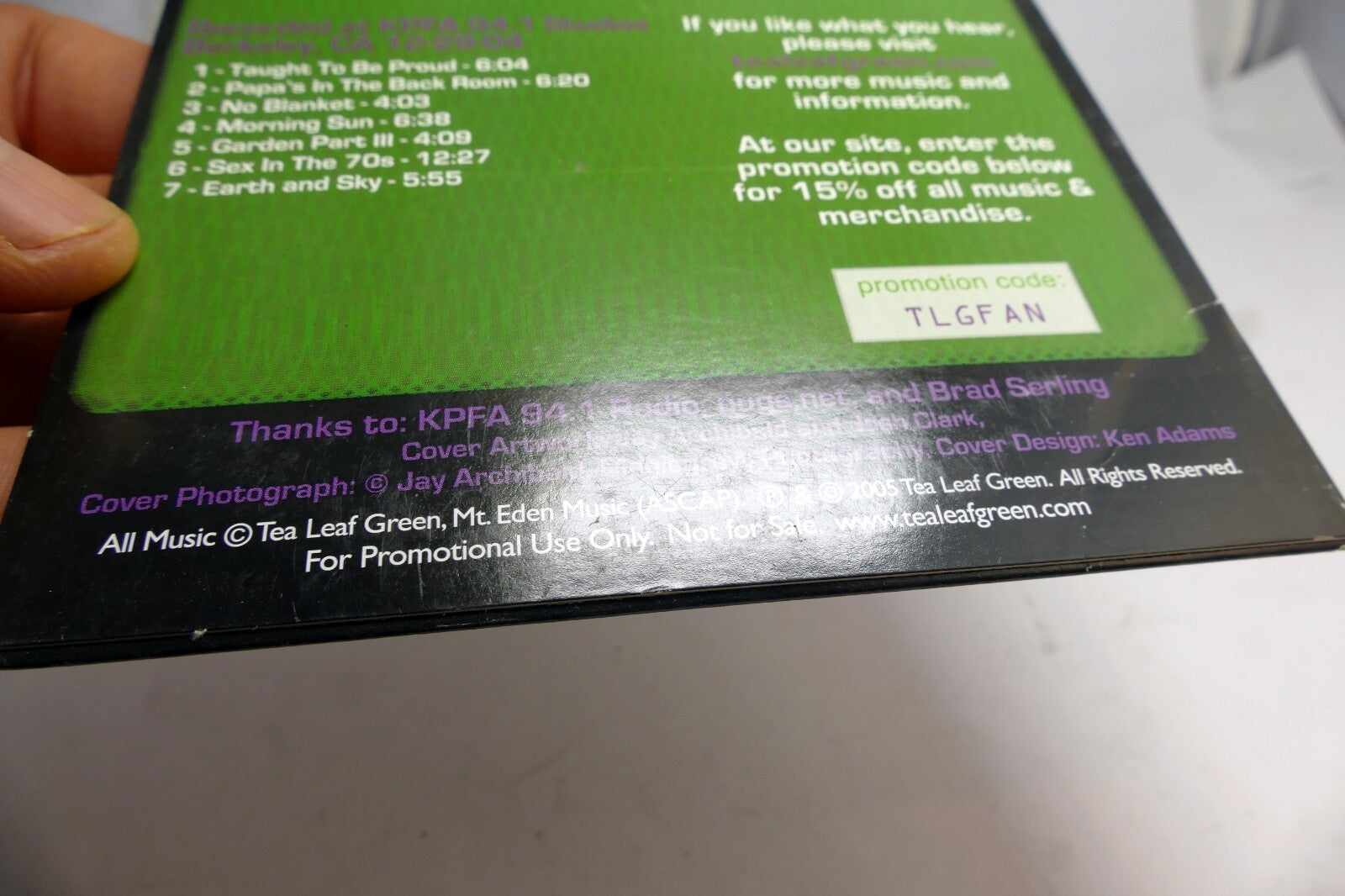 Tea Leaf Green – Compliments Of Recorded At – KPFA 2005