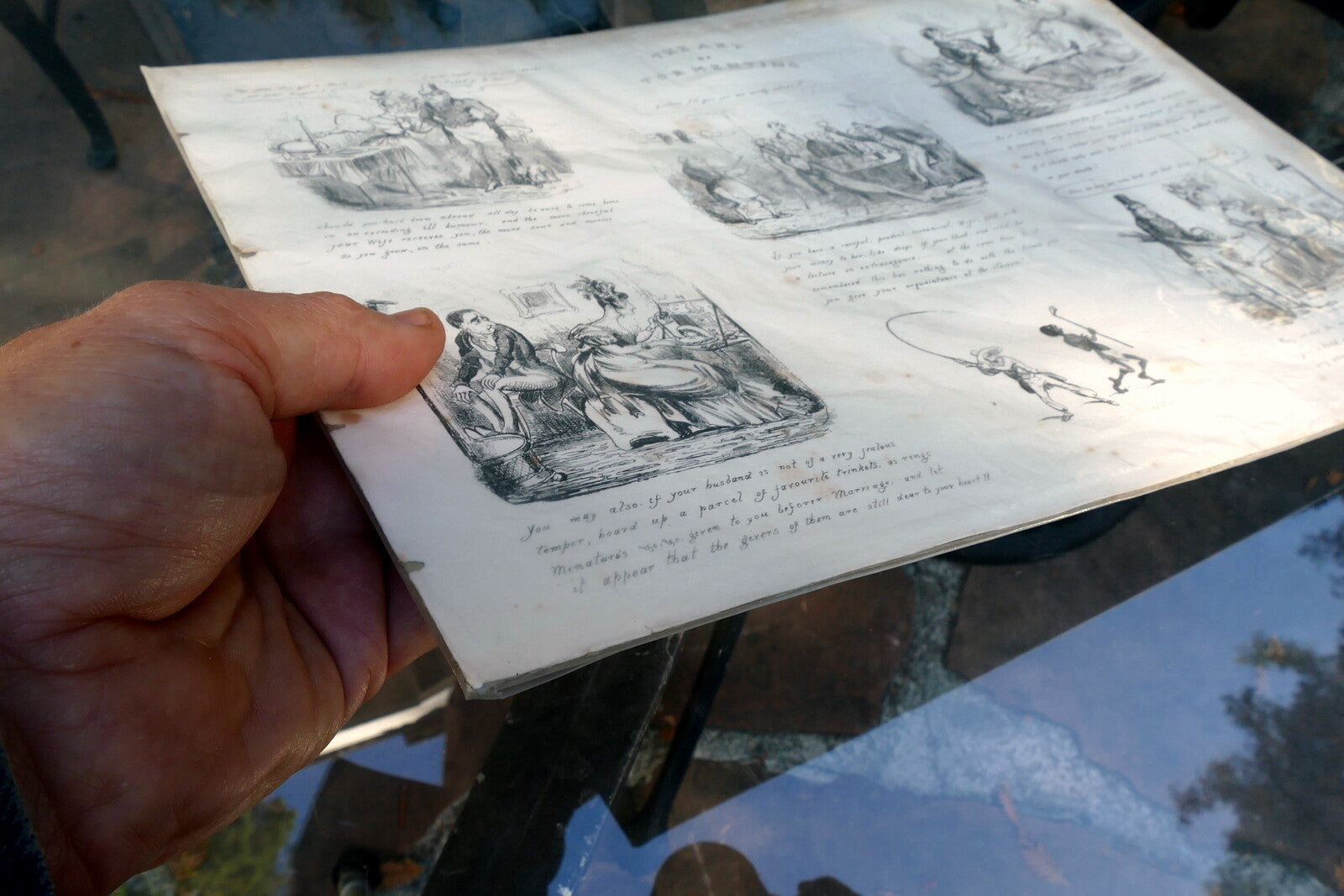 The ART of TORMENTING No 2 HENRY HEATH CARICATURE PRINT  1840 Victorian