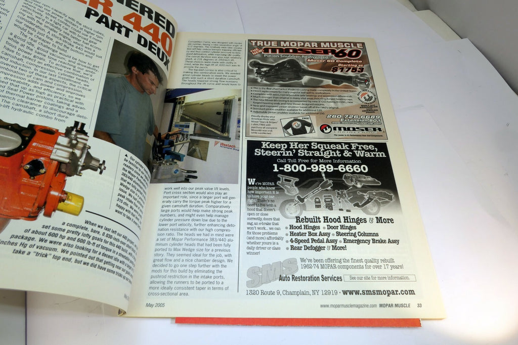 MOPAR Muscle Magazine May 2005 Charger , 446 Cubers 600 HP Pump Gas