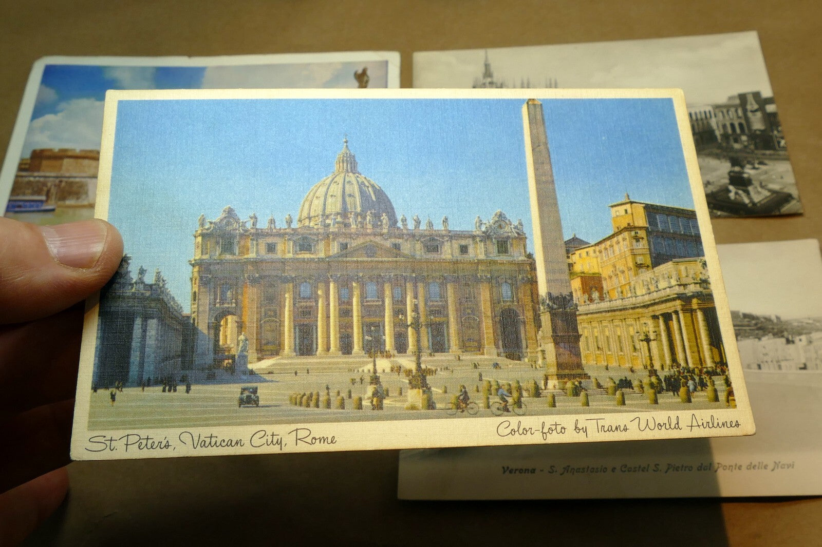 1930-50's Postcard unposted Italy set of 4 Vatican Milano Verona Roma lot