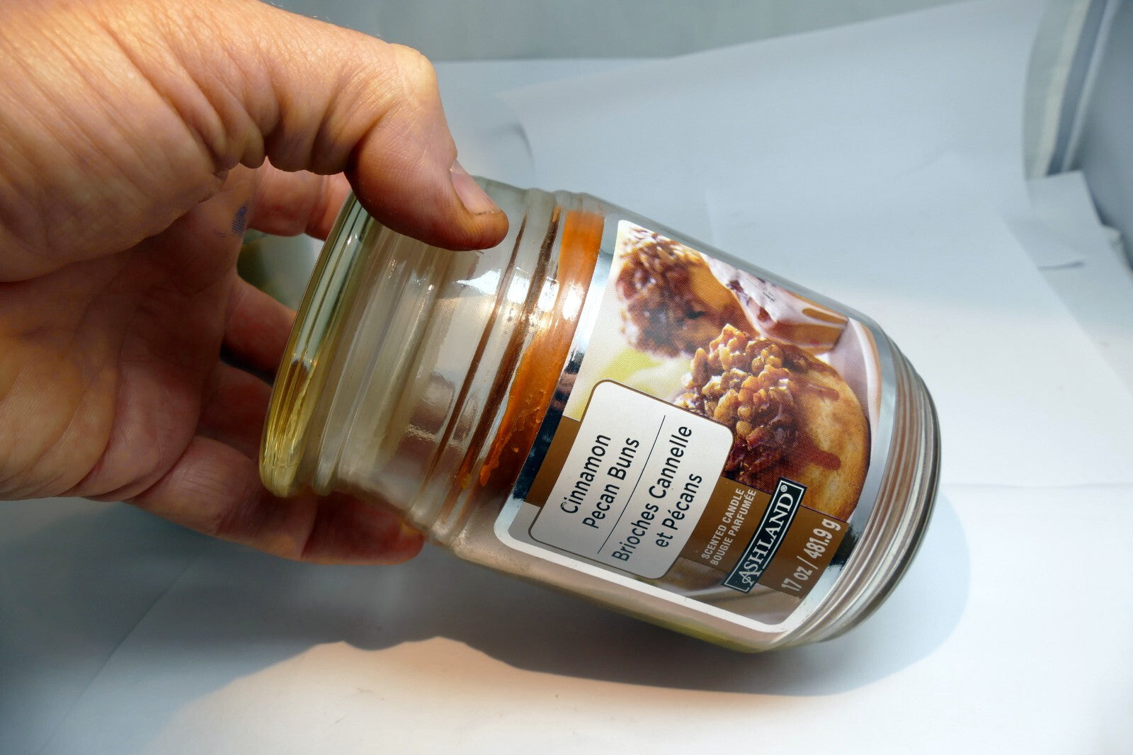 USED Yankee Candle Sage & Citrus 12 oz Glass Jar Cinnamon Buns Balsam Cedar set