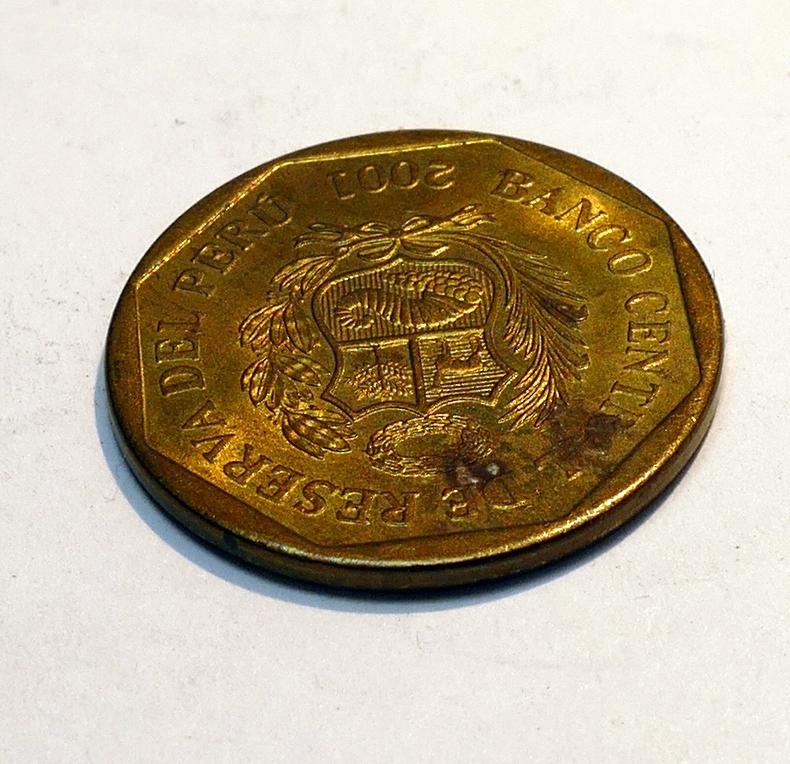 10 Centimos Mexico Coin  2001