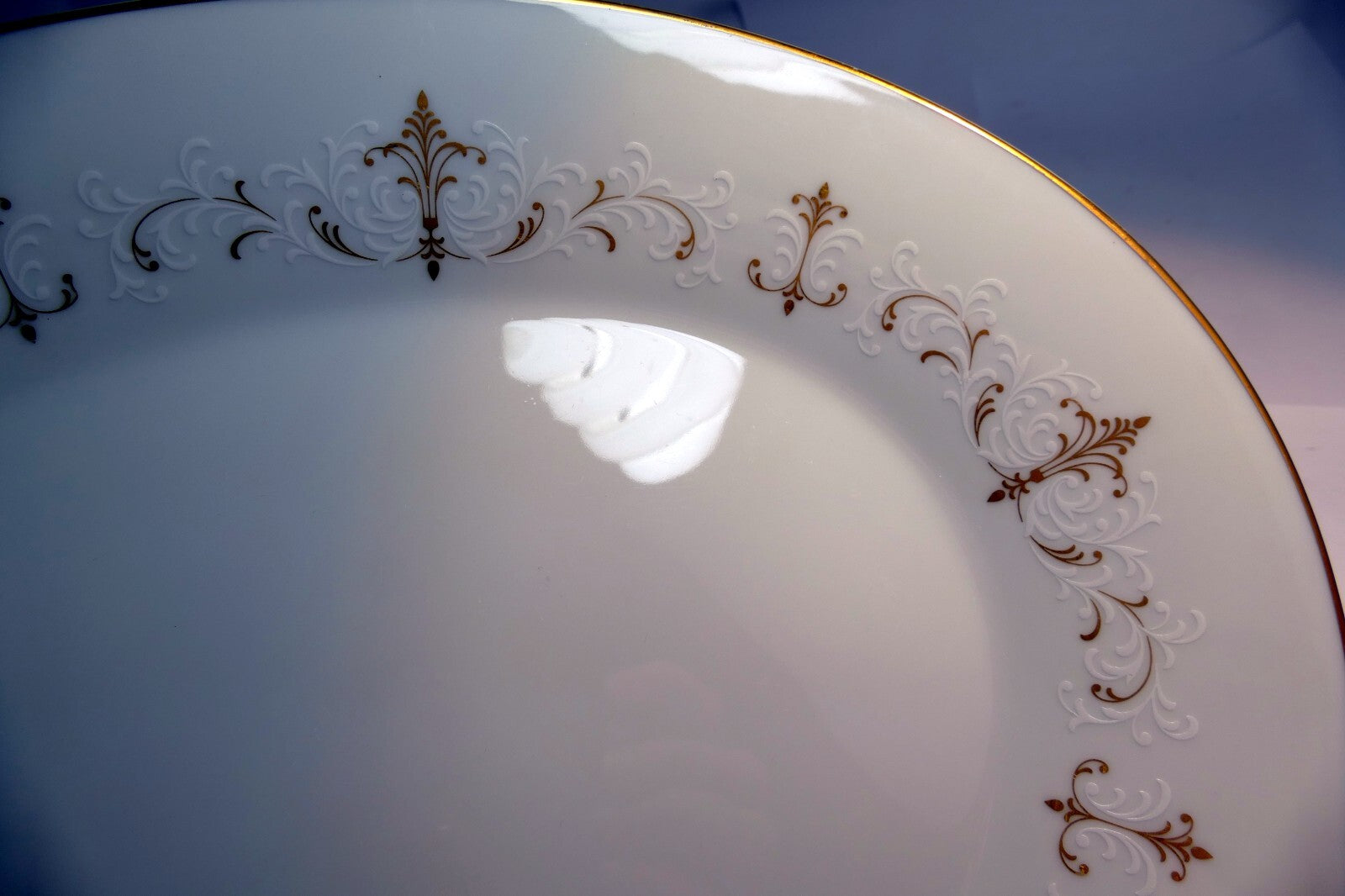 Noritake Courtney #6520 Platter Dinner Plate main dish Thanksgiving large 14"