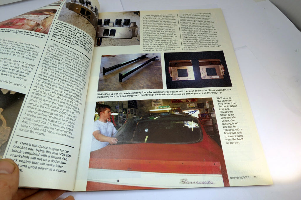 MOPAR MUSCLE Magazine October 2006 8-second 572 Wedge Build EZ 4-Wheel disc