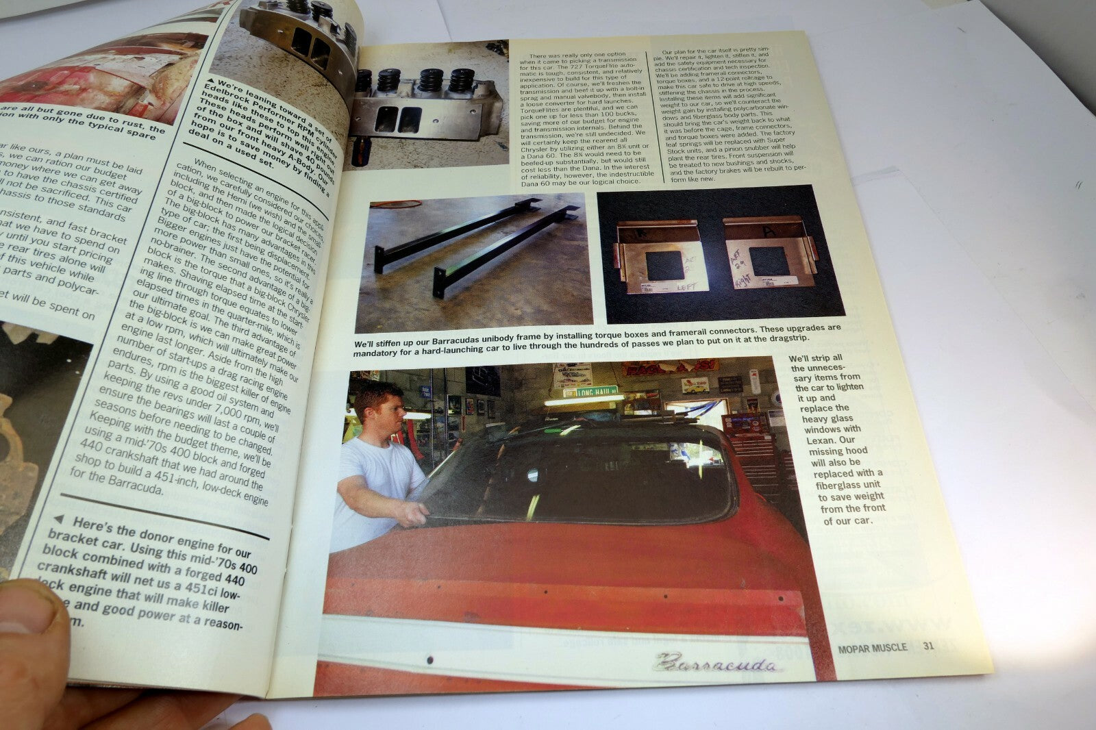 MOPAR MUSCLE Magazine October 2006 8-second 572 Wedge Build EZ 4-Wheel disc