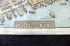 The Exposition City San Francisco 1912 Map Art Print Press Reprint 1970 16X23"