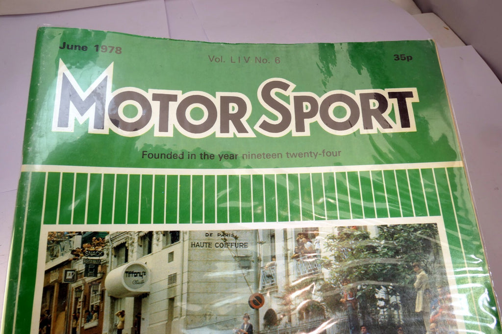 Motor Sport Magazine June 1978