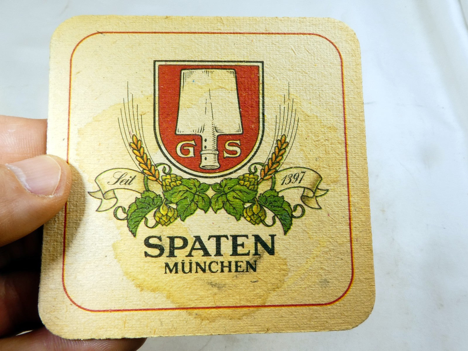 Spaten Munchen vintage Bar Coaster Beer lot 2