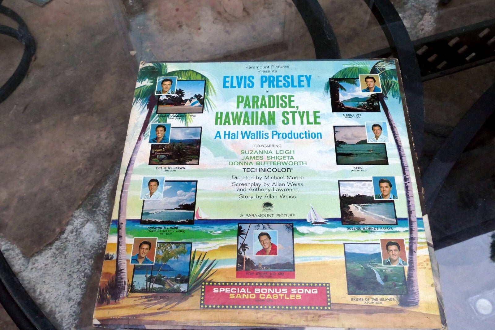 1966 Elvis Presley Paradise Hawaiian Style  LPM-3643 - ALBUM ART COVER ONLY