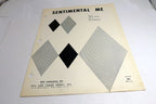 Sentimental Me Jimmy Cassin Jim Morehead  1950 Sheet Music