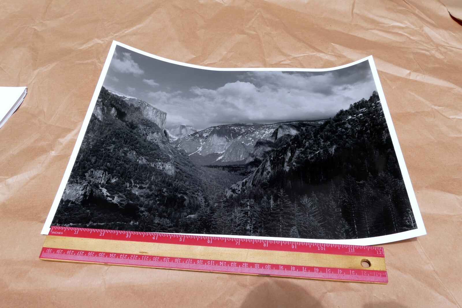 Yosemite California 11X14" Black & white Picture Photo Valley in Winter