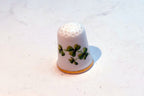 Countess Fine Bone China Floral Finger Ceramic Sewing Thimble Shamrock