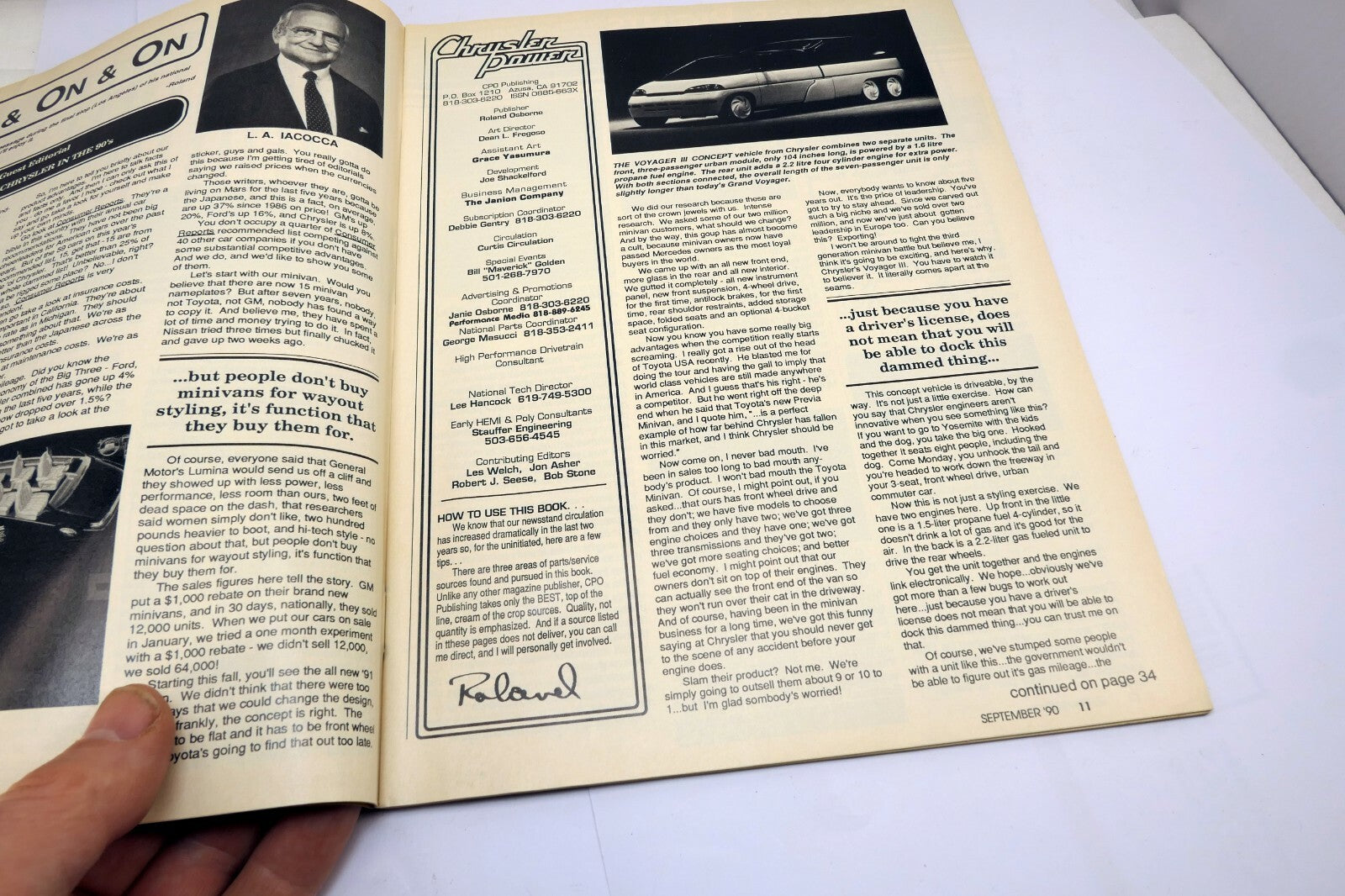 Chrysler Power Car Magazine September 1990 Project Dart 580HP Small 'Em