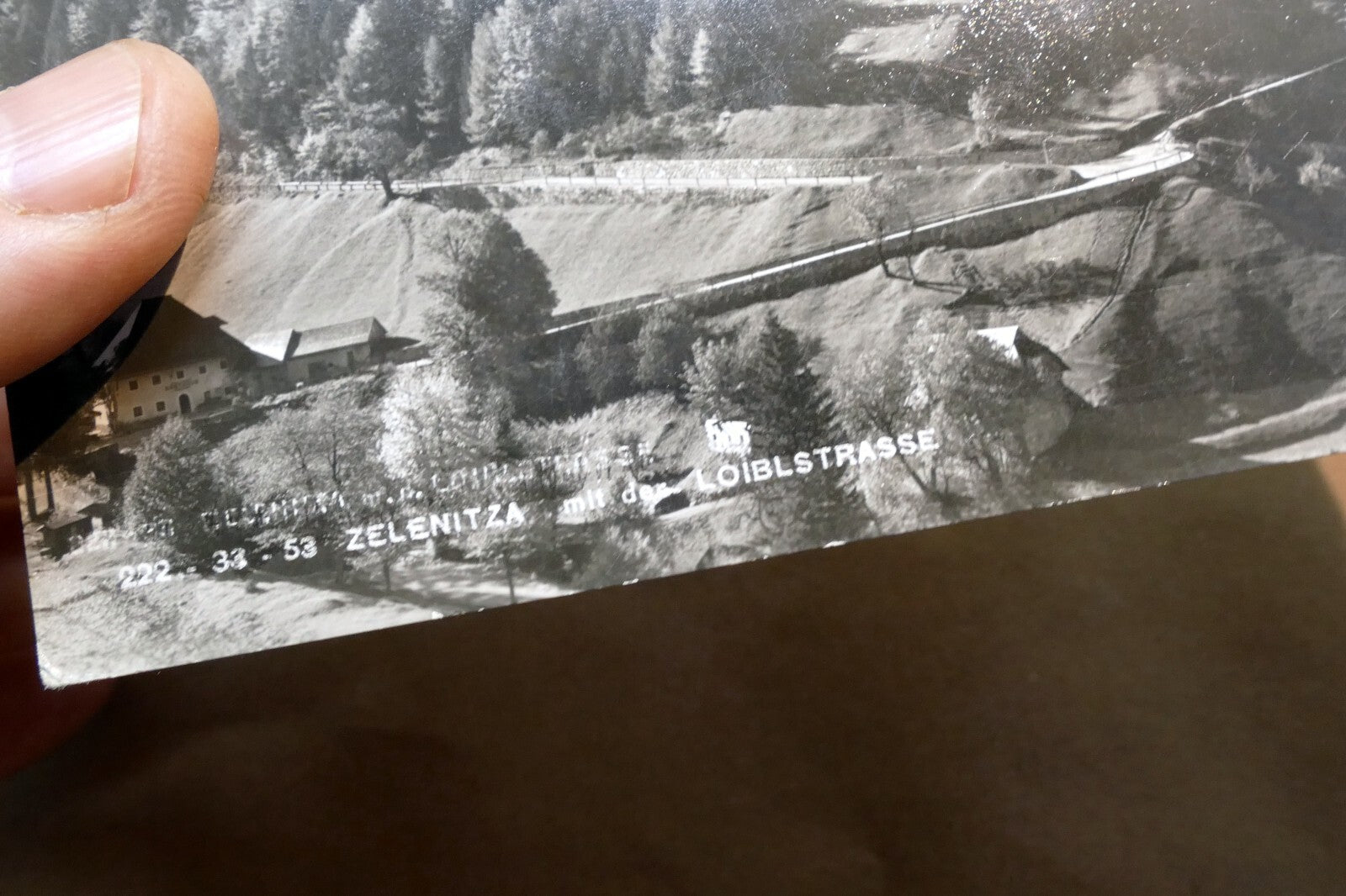 Zelenitza Loibstrasse Alps  Austria postcard 1940's  - unposted