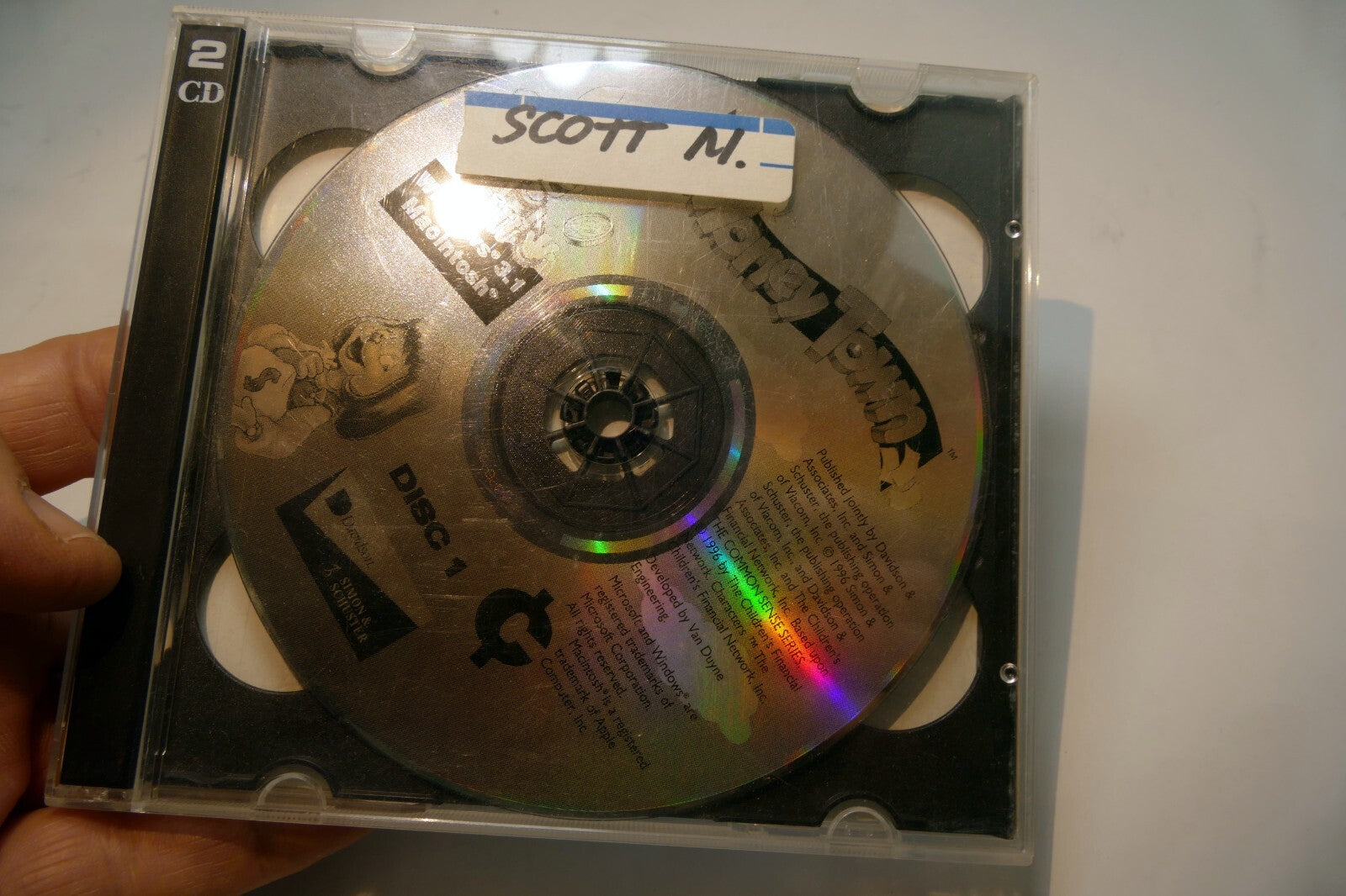 Money town pc cd rom disc 1 & 2 knowledge adventure ages 5 9 for windows 3.1