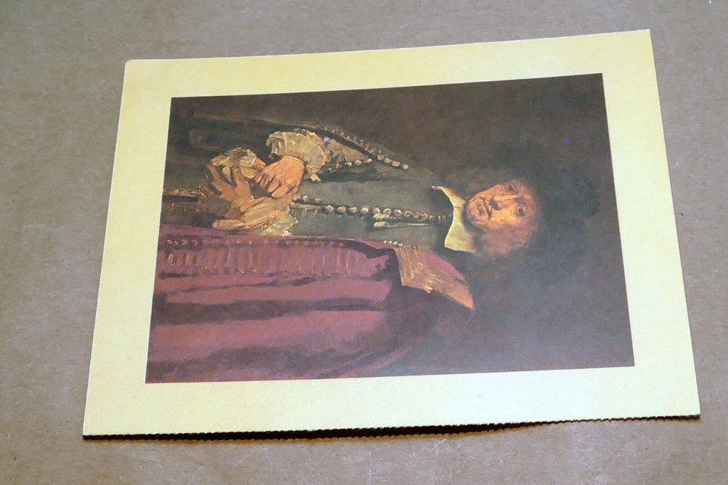 Postcard Jan Six Wood By Rembrandt picture 4X5" 10X13cm