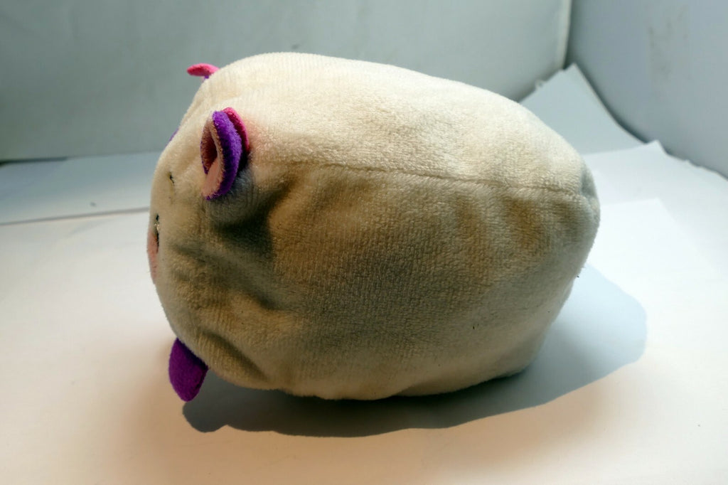 4" small Plush soft squishy gray purple COW bull 