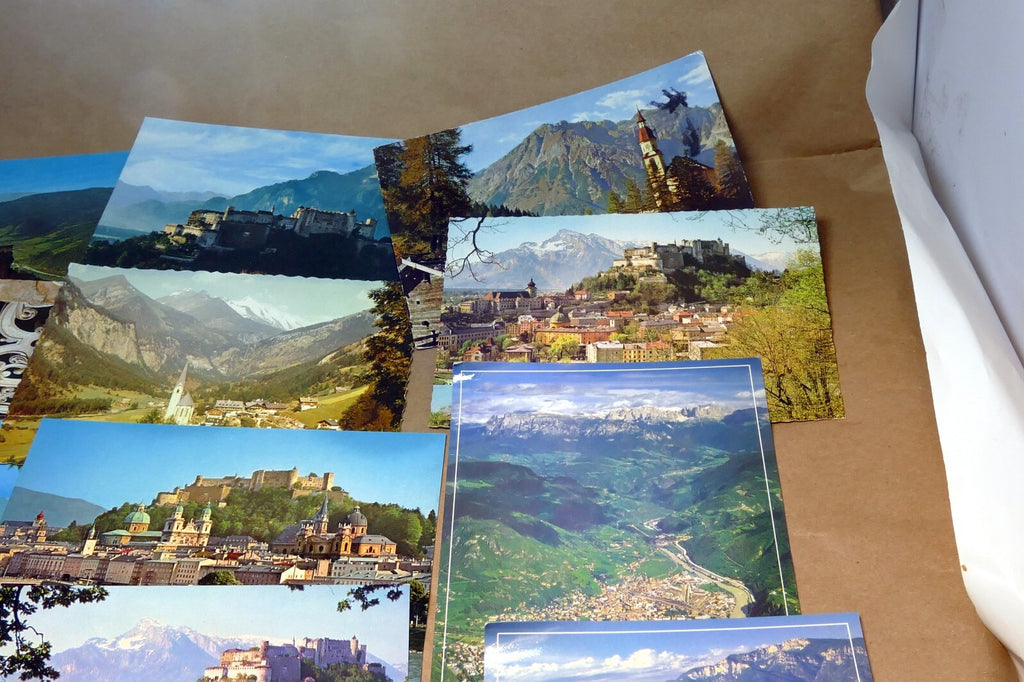 Salzburg Austria Unposted Postcard Lot pack of 14 Landscapes Castles 1960-80's