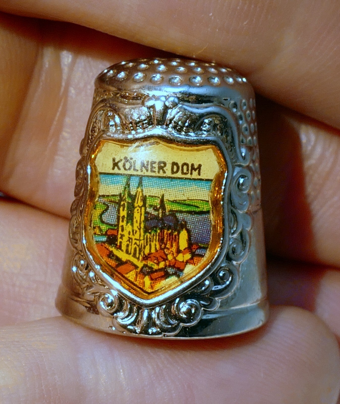 Thimble Souvenir Kolner Dom metal Germany