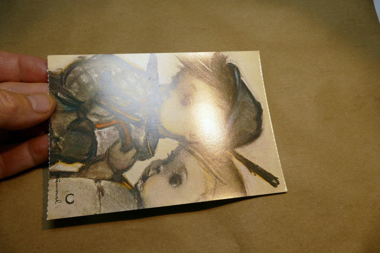 Hummel - Unposted - Girl Boy Hansl und Gretl  Postcard W. Germany Art