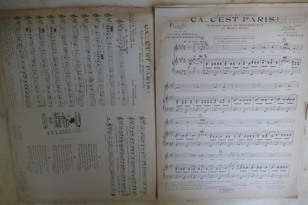 Ca... C'Est Paris 1927, Jose Padilla, Lucien Boyer and Jacques-Charles