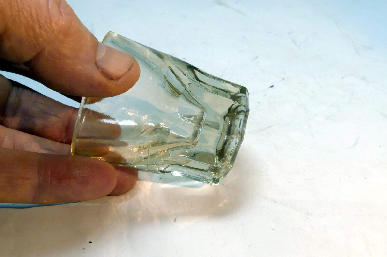 Rock Shot Clear Glass Thick Weighed Bottom 1 oz - New Orleans Style