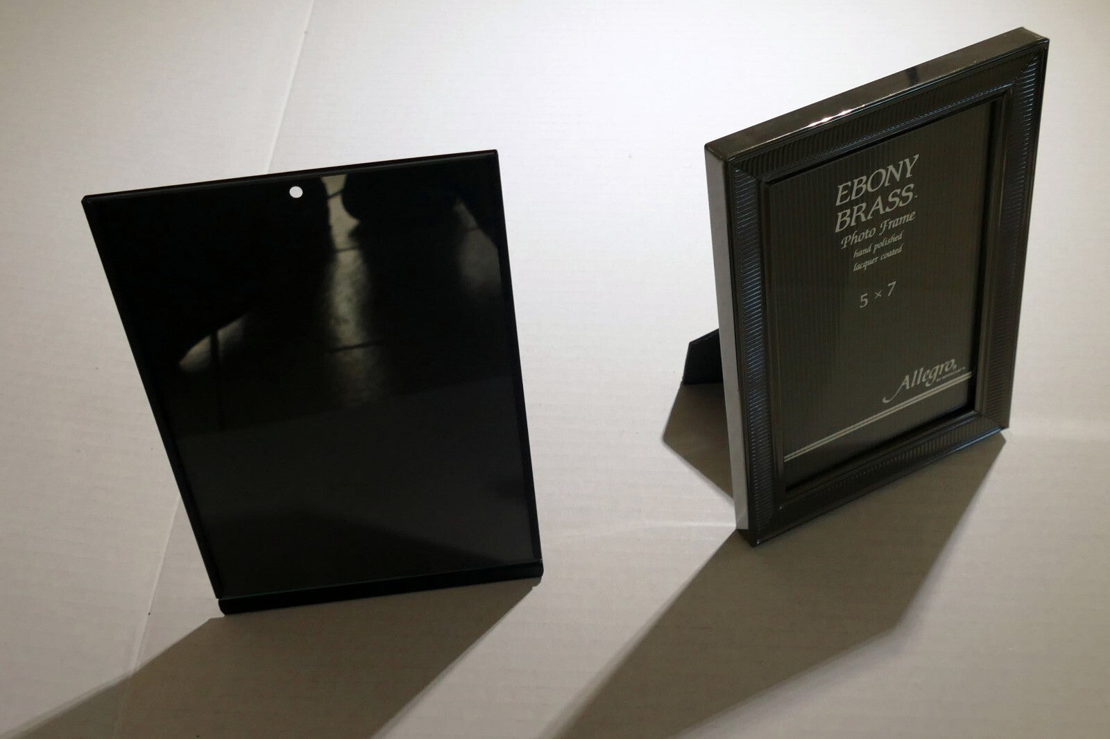 Pack of 2 Metal Black Picture Portrait Frame 5X7" Art Photo lot with glass