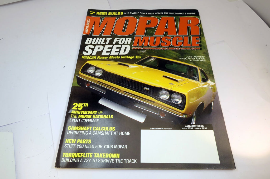 MOPAR Action Magazine January 2006 7 HEMI Builds,  Built for speed