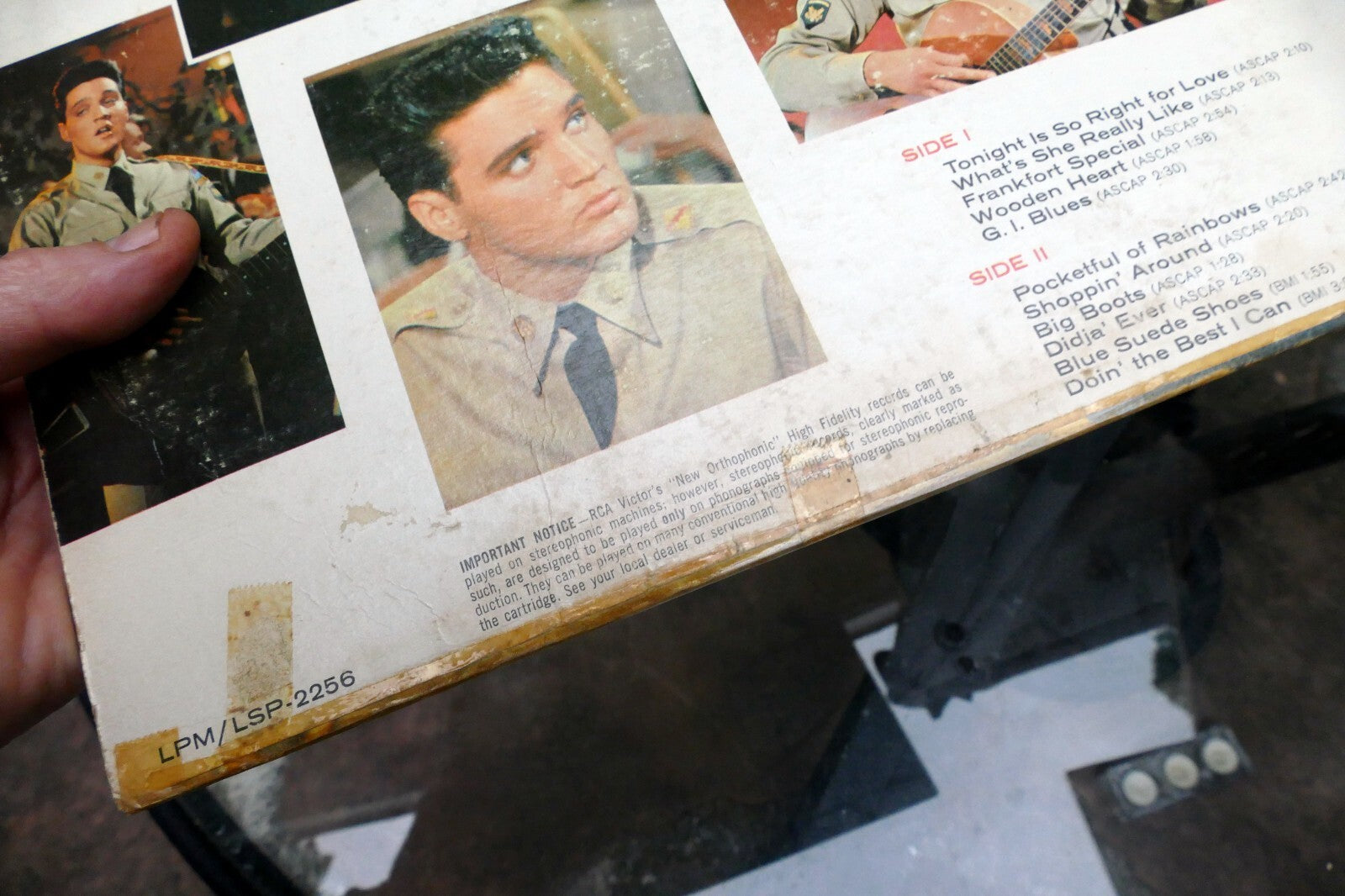 1960 Elvis Presley  – G. I. Blues LPM-2256 Mono  - ALBUM ART COVER ONLY