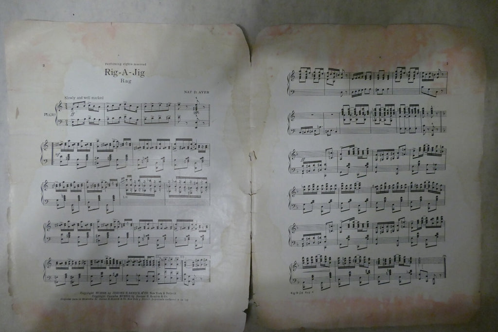 Rig-A-Jig Rag, 1912, by Nat D. Ayer, Jerome H. Remick & Co.