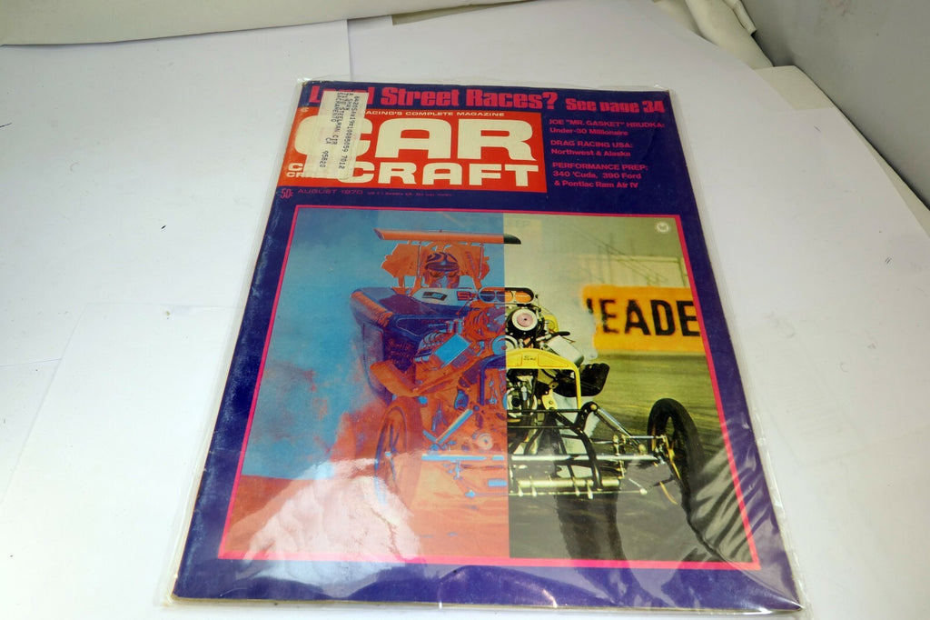 Car Craft Magazine August 1970 Legal Street Racing? Drag Racing USA 340 'Cuda