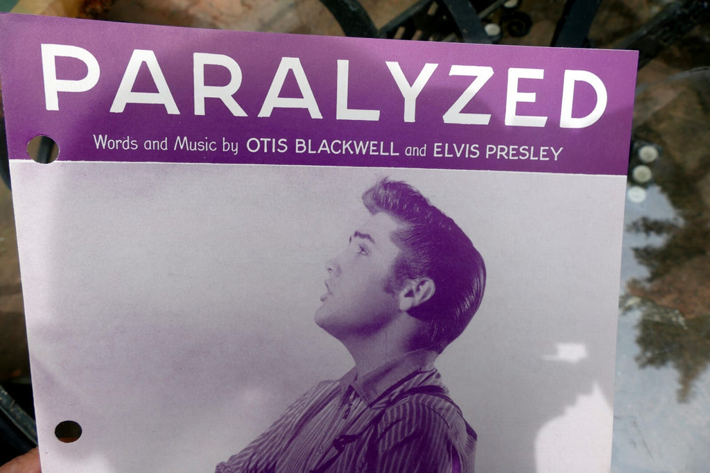 Paralyzed elvis presley by otis blackwell 1956 sheet music