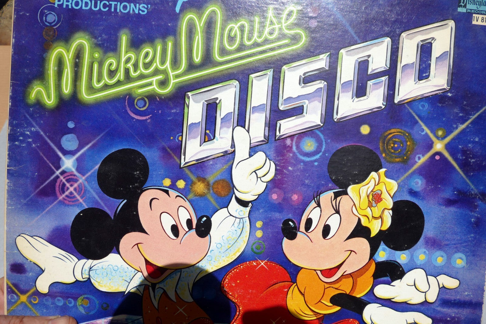 Mickey mouse disco vinyl, lp 1979 disneyland walt disney 1v 8122