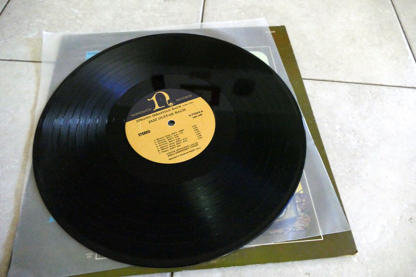 Bach Jazz Guitar - Andre Benichou - Nonesuch Records H-71069