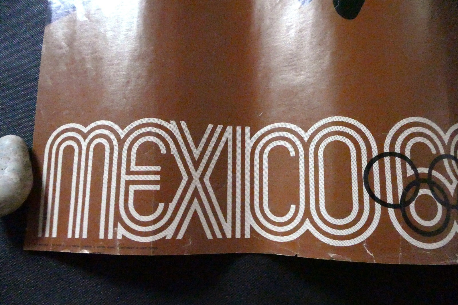 THE OLYMPICS IN MEXICO / SPORT Equestrian Horse Jockey POSTER 1968