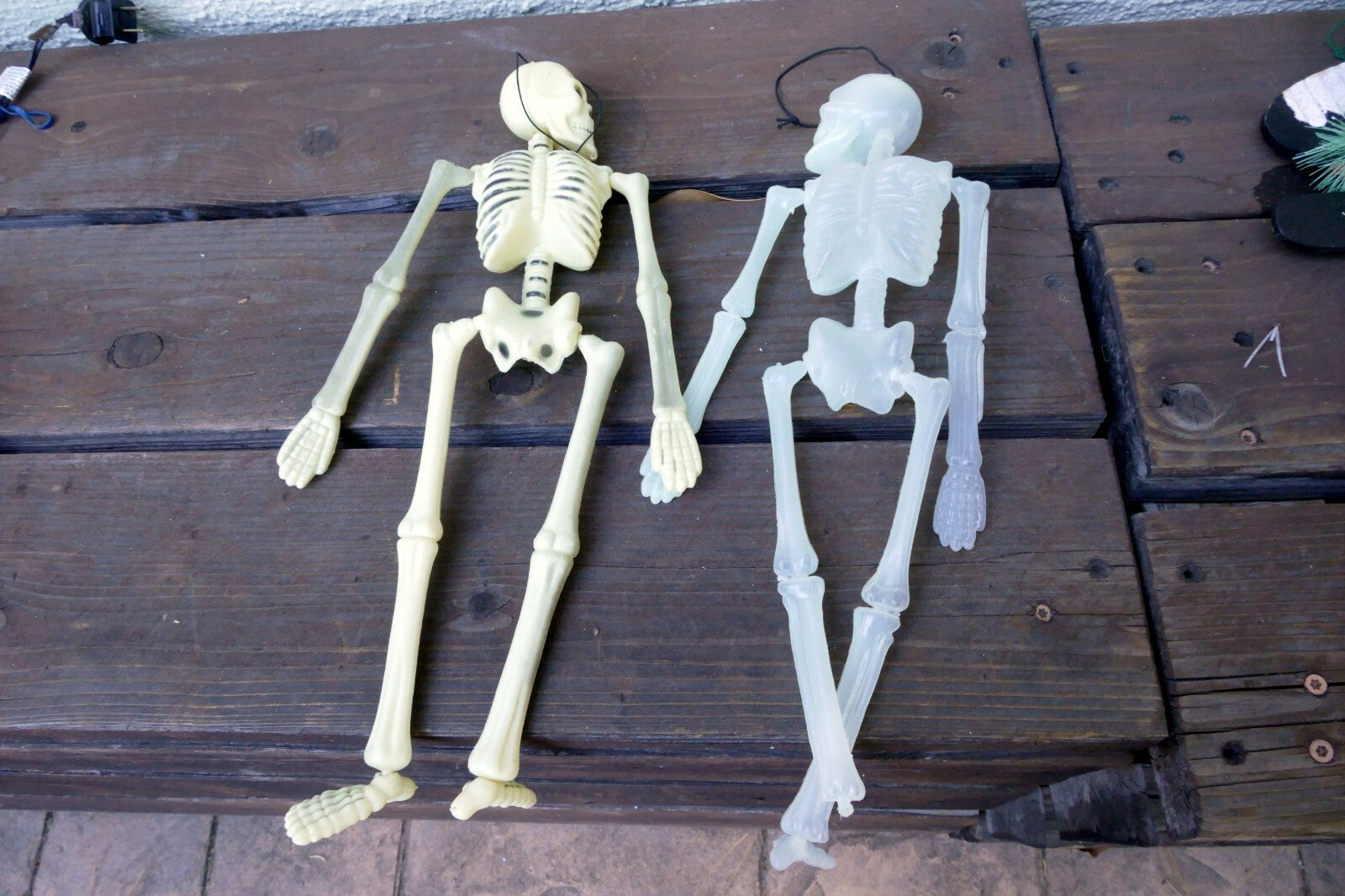 Halloween 16"  Window wall Hanging skeleton bones - vintage decor