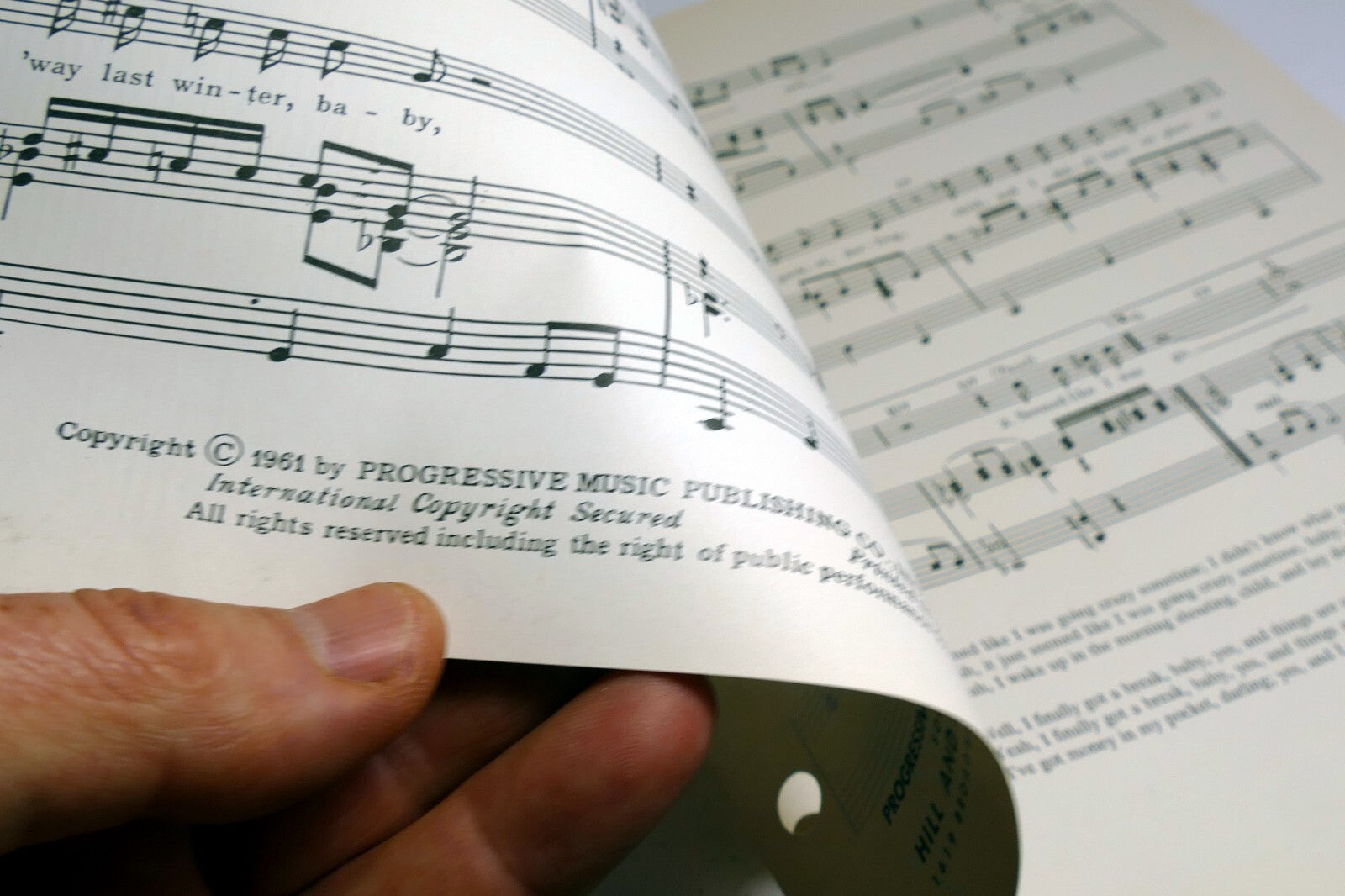 Mr. Charles' Blues by Ray Charles  1961 Sheet Music