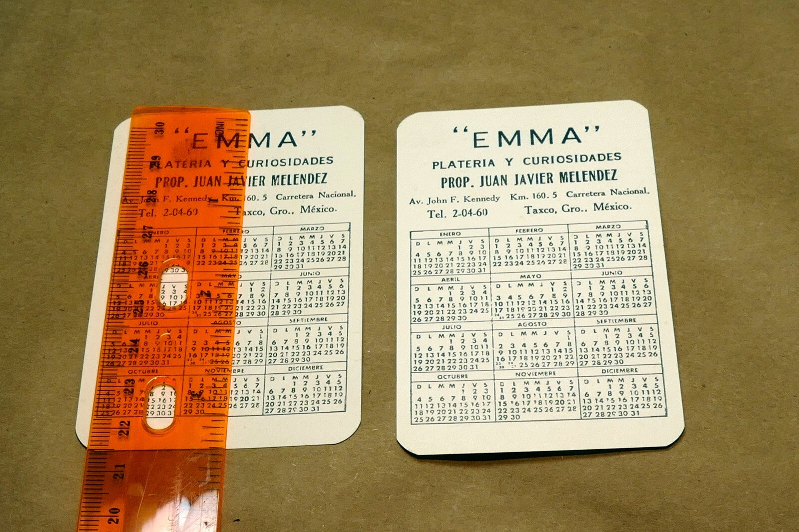 TAXCO GRO Mexico 1960's  MEXICO POCKET CALENDAR Panorama Church vista